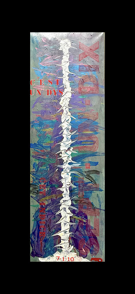 c’est un dys – 120×40 cm