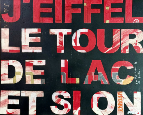 Mimo Script Art / j'eiffel le tour de lac et si on
