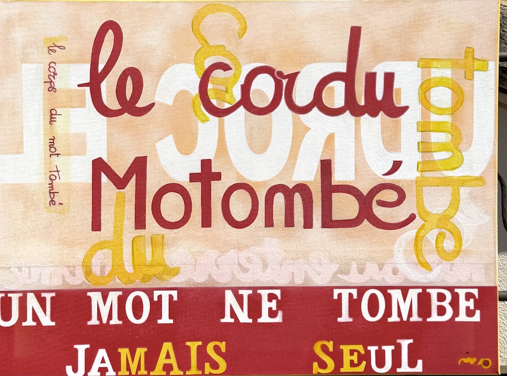 le corps du mot tombé – 58×78 cm
