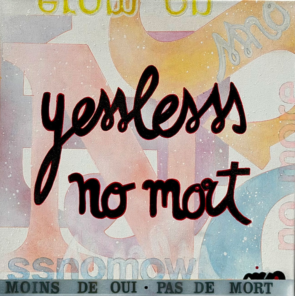 no more – 40×40 cm